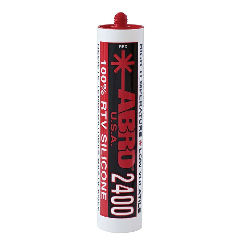 ABRO - ABRO Silicona Automotriz Roja 2400 10oz (Americana)