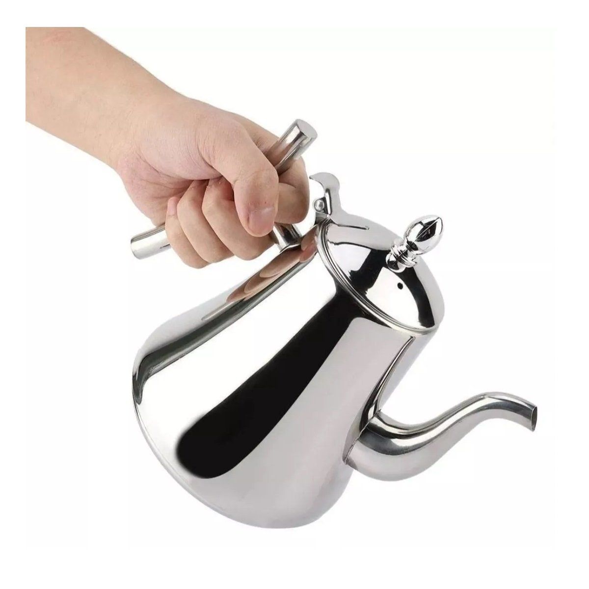 GENERICO - Tetera Jarra Infusor de Acero Inoxidable 2Lt