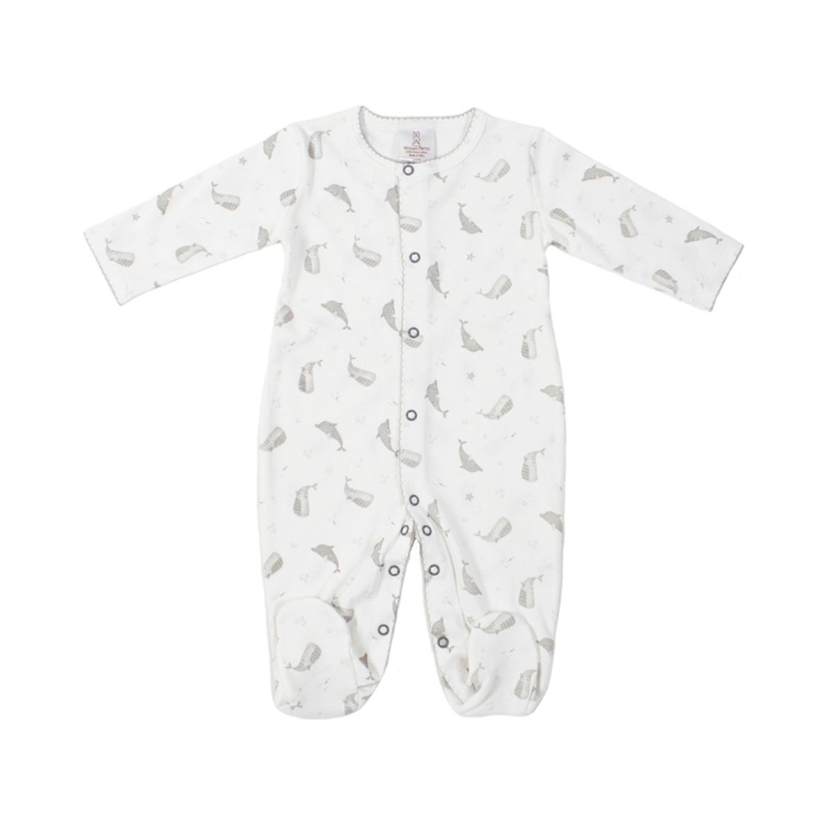 WAWA PIMA - PIJAMA  BEBÉ WHALE UNISEX WAWAPIMA 100% ALGODON PIMA