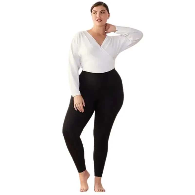 OEM - LEGGINS A LA CINTURA CALENTADOR MICROPOLAR TALLA L-XXL PLUS FRIO VIAJE