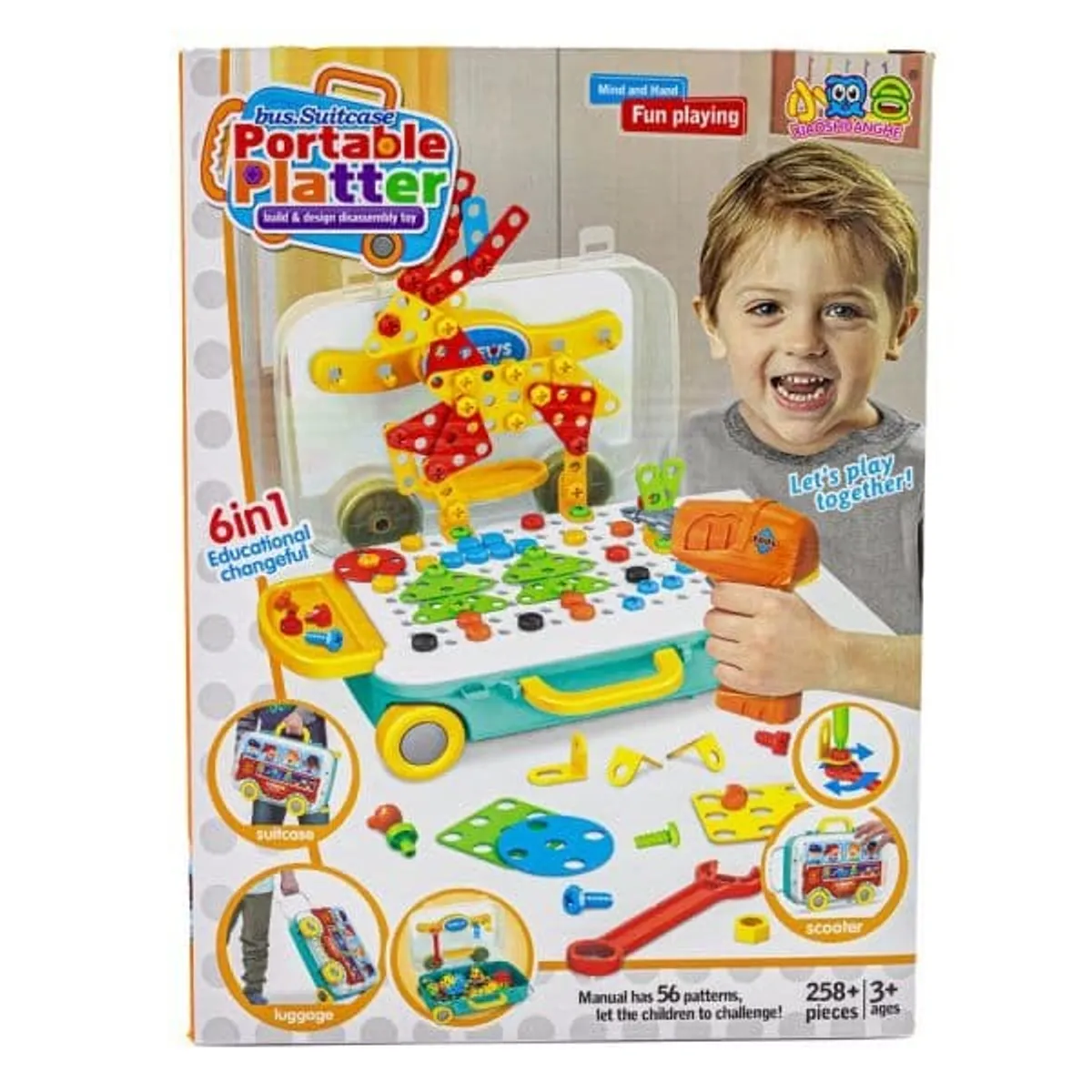 GENERICO - PUZZLE MOSAICO CREATIVO CON DESTORNILLADOR  258 PCS