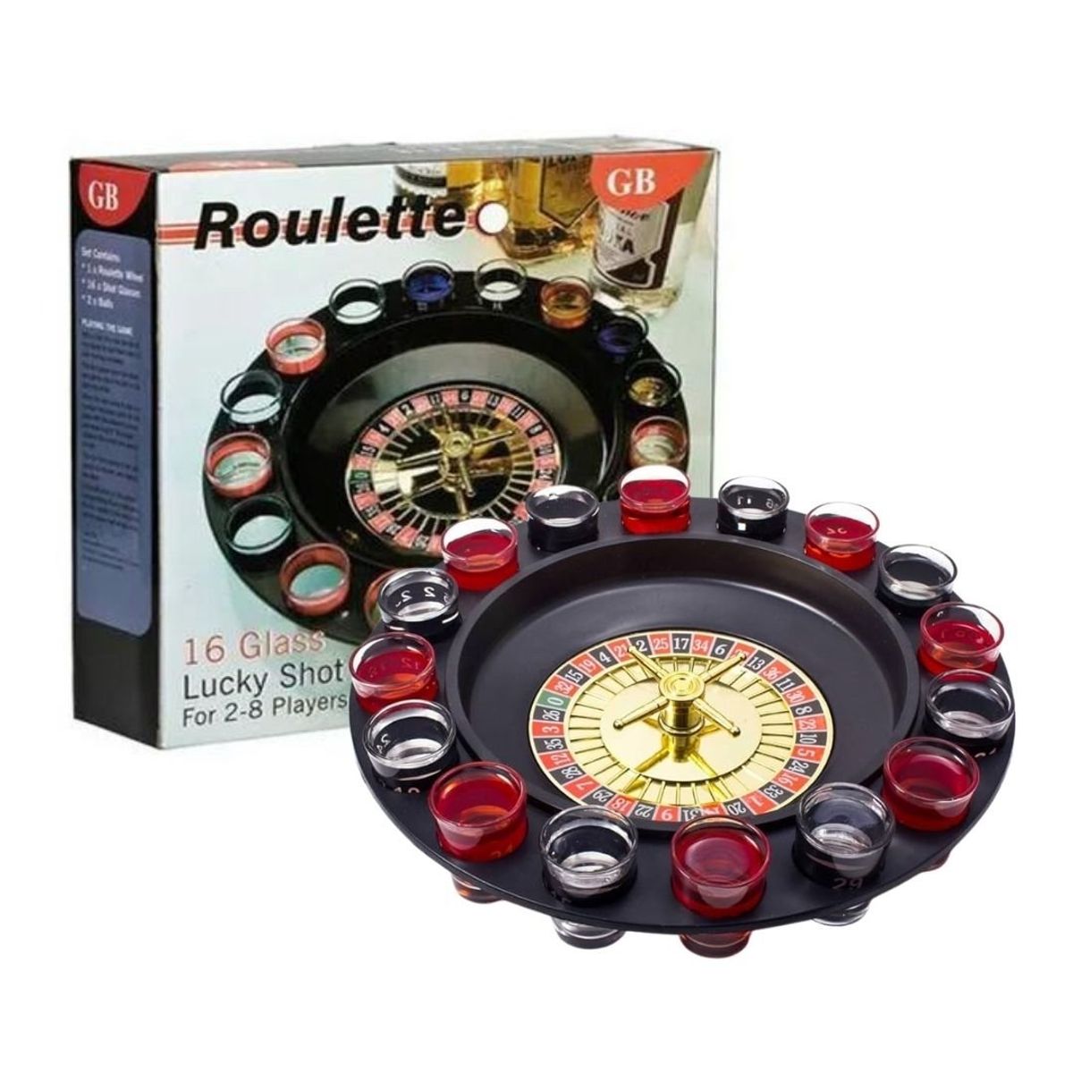 GENERICO - Juego De Mesa Roulette Drinking +18