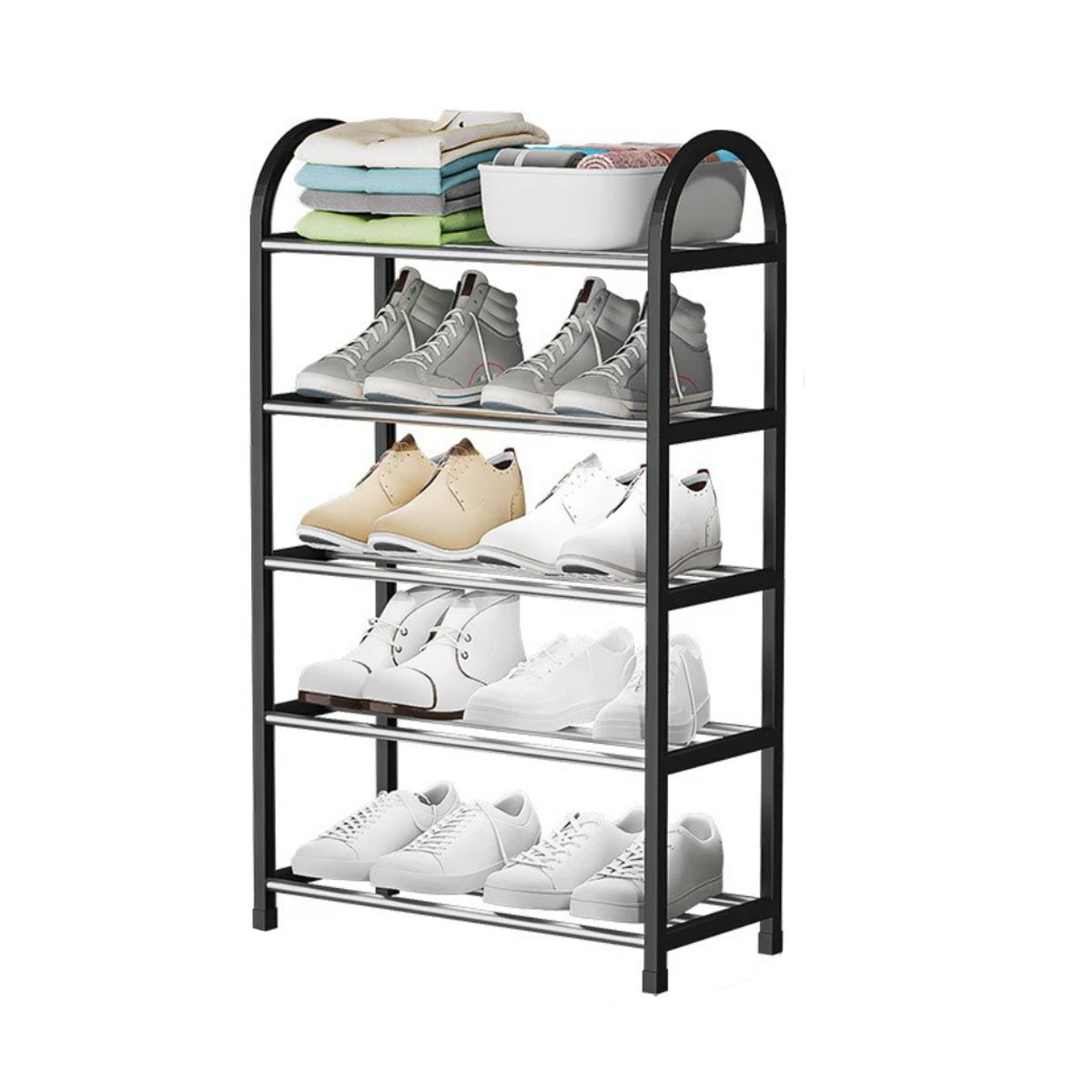 INSPIRA MARKET - Estante organizador de zapatos Negro