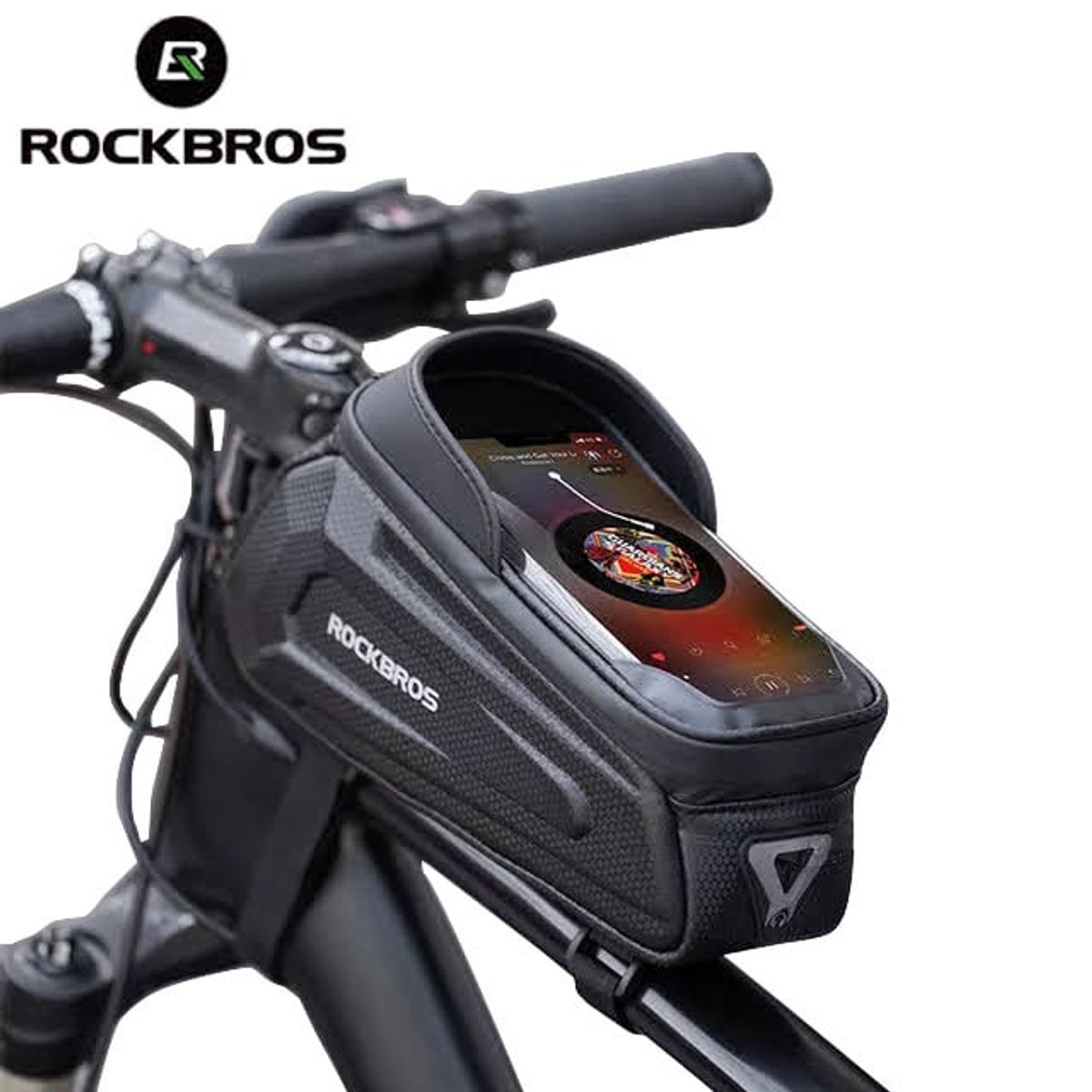 ROCKBROS - Bolso estuche portacelular impermeable para bicicleta