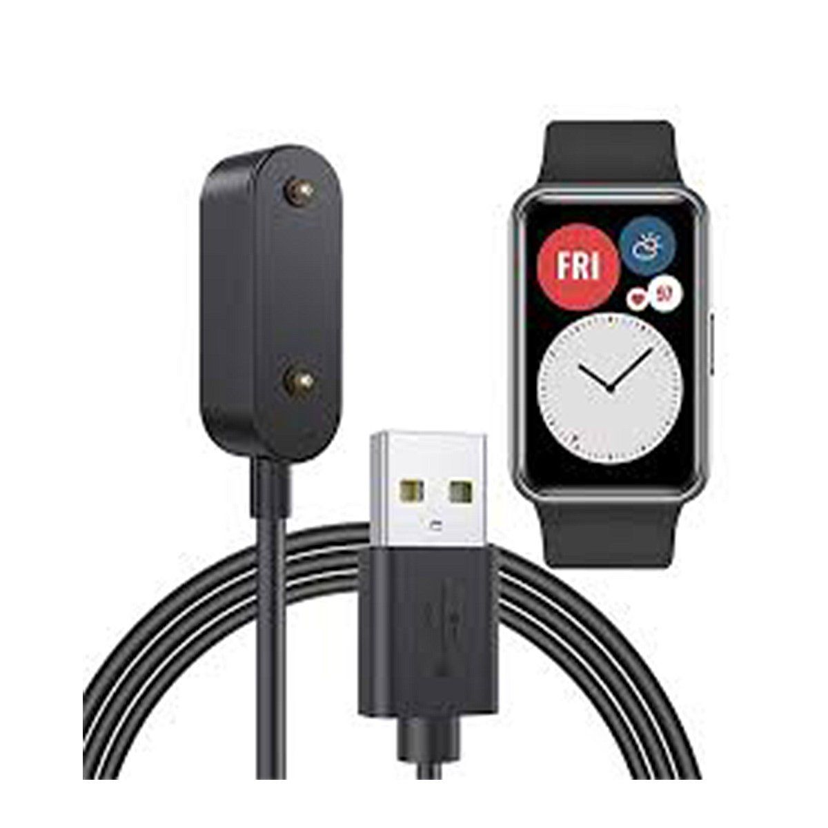 GENERICO - CARGADOR CABLE WATCH FIT 2 MAGNÉTICO 4X ES NEGRO