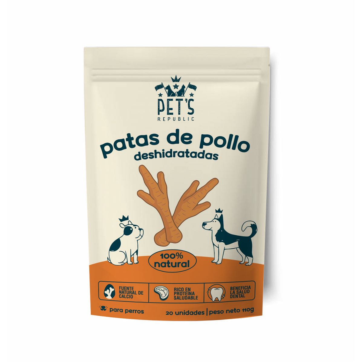 PETS REPUBLIC - Pet´s Republic Patas de Pollo 15 unidades