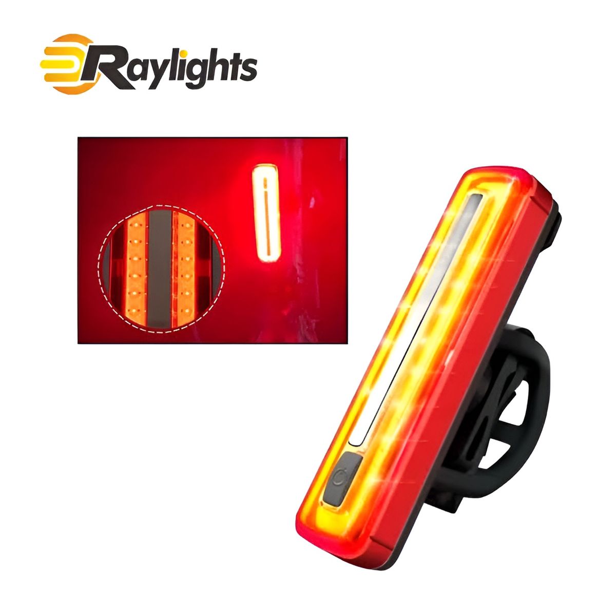 GENERICO - Luz trasera 180 lumen para bicicleta / recargable