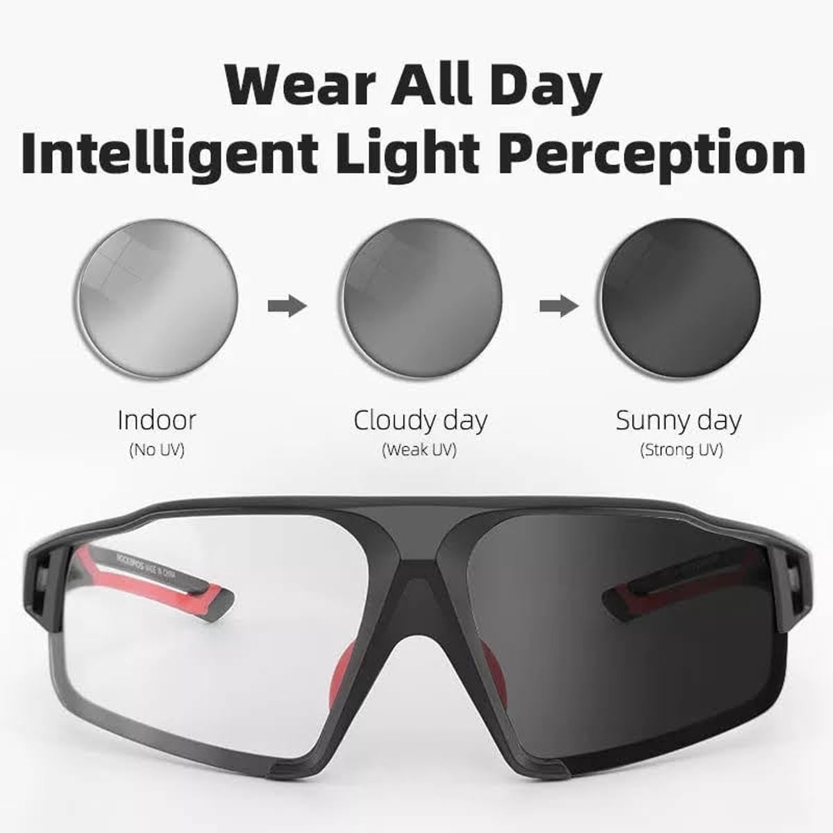 ROCKBROS - LENTES O GAFAS FOTOCROMATICAS PARA CICLISMO