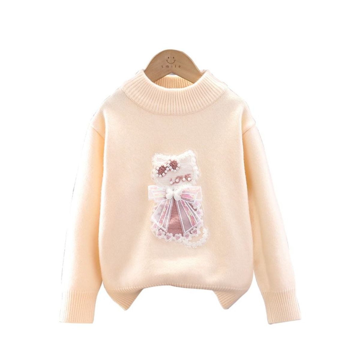 GENERICO - Chompa Cardigan Gatito Angora Cachemira High Quality para Dama Mujer