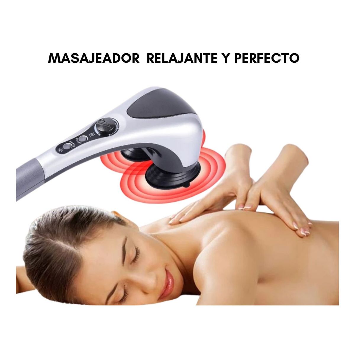 GENERICO - Masajeador Eléctrico Corporal con Infrarrojo Doble Cabezal