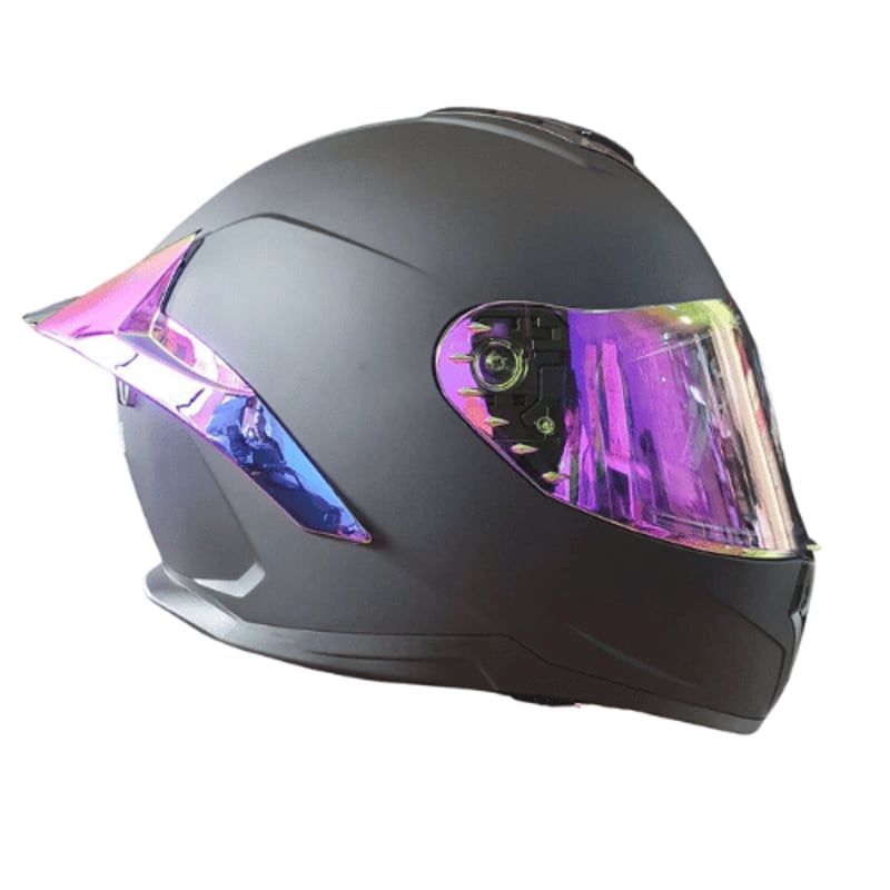 XTREME - CASCO INTEGRAL NEGRO VISOR ARCOIRIS DIA Y NOCHE XTREME XL