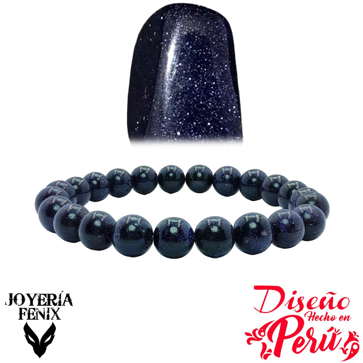 JOYERIA FENIX - Pulsera Piedra Natural Elástica 8mm Joyería Fenix