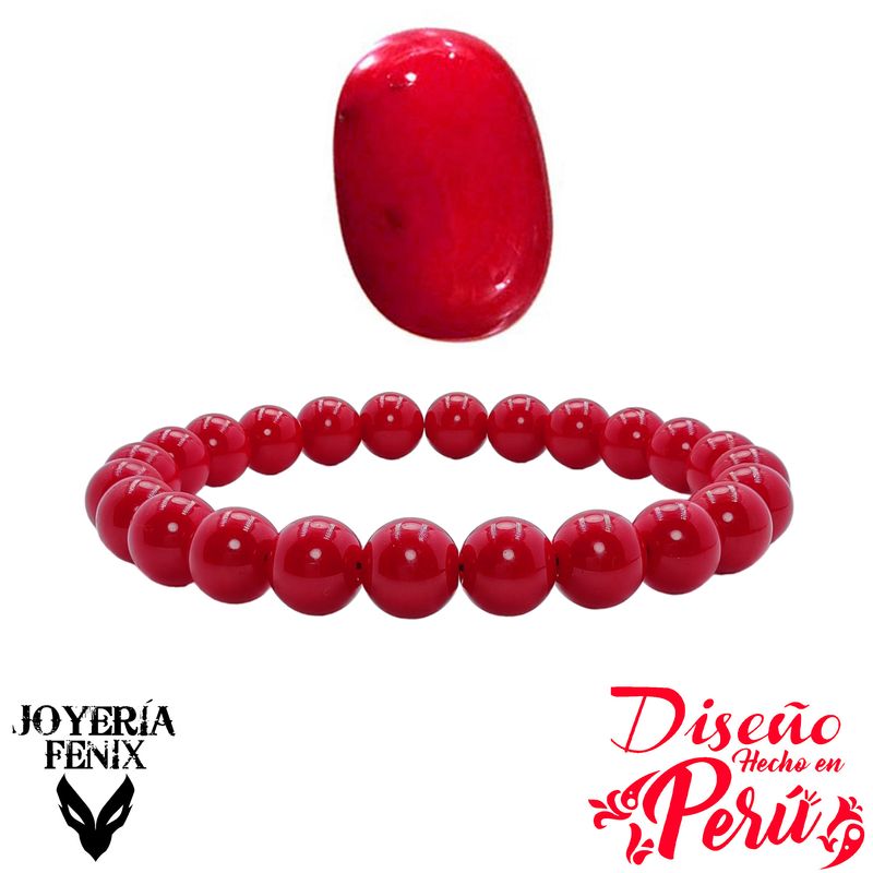 JOYERIA FENIX - Pulsera Piedra Natural Elástica 8mm Joyería Fenix