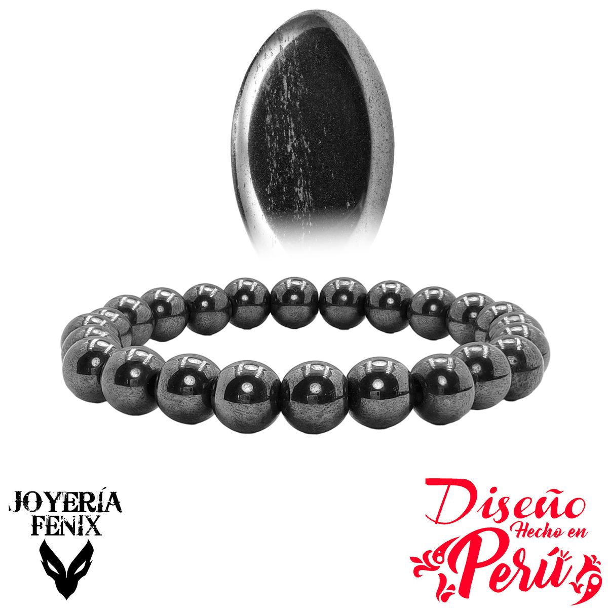 JOYERIA FENIX - Pulsera Piedra Natural Elástica 8mm Joyería Fenix