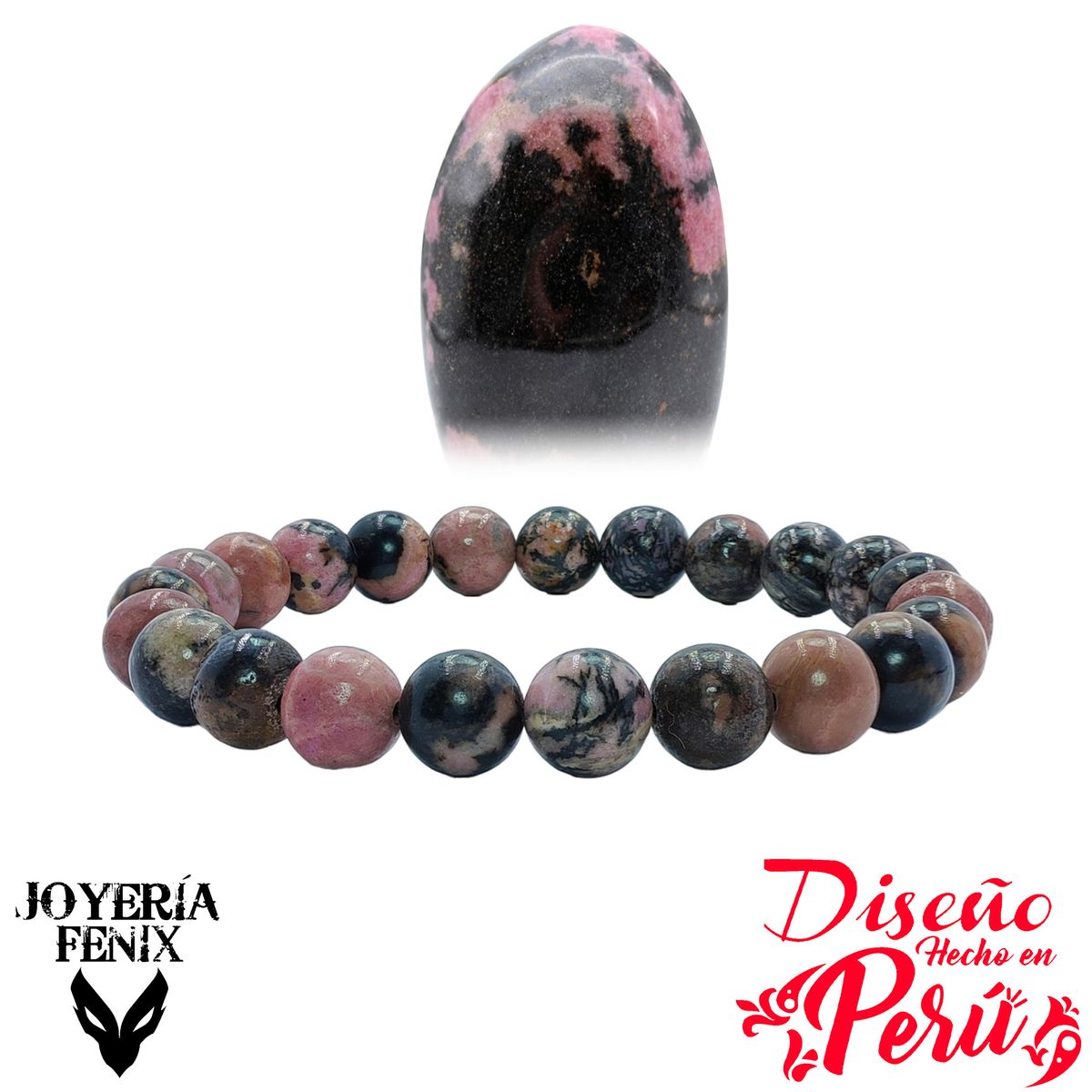 JOYERIA FENIX - Pulsera Piedra Natural Elástica 8mm Joyería Fenix
