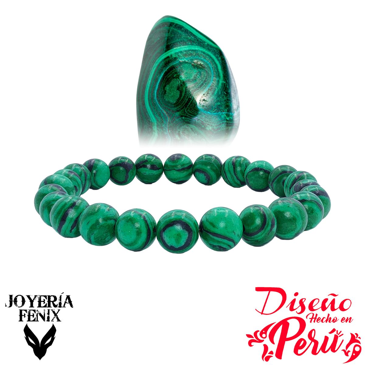 JOYERIA FENIX - Pulsera Piedra Natural Elástica 8mm Joyería Fenix