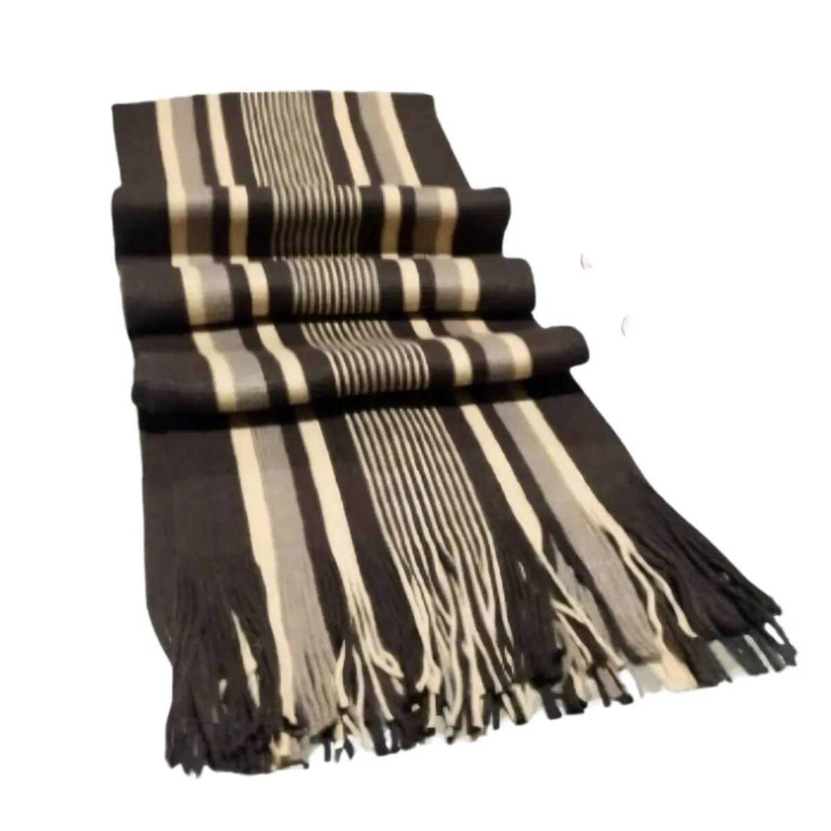 GENERICO - BUFANDAS CABALLERO MARRON CASHMERE CHALINAS HOMBRE_.