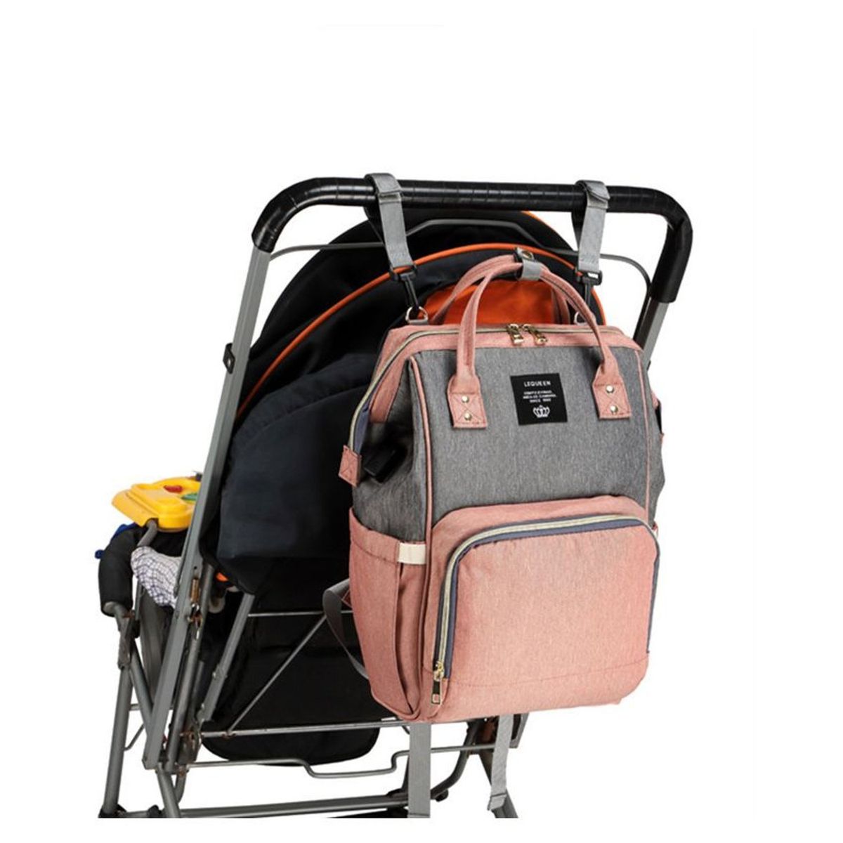 TIOZONEY - Mochila Pañalera Impermeable Amplia Moderna Térmica USB