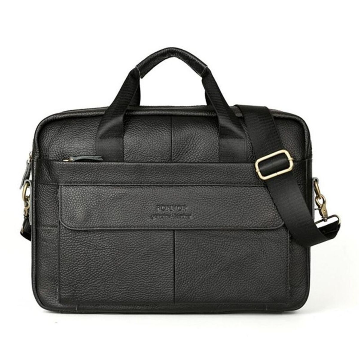 TIOZONEY - Maletín Portafolio Bolso PU Ecológico Notebook para Hombre