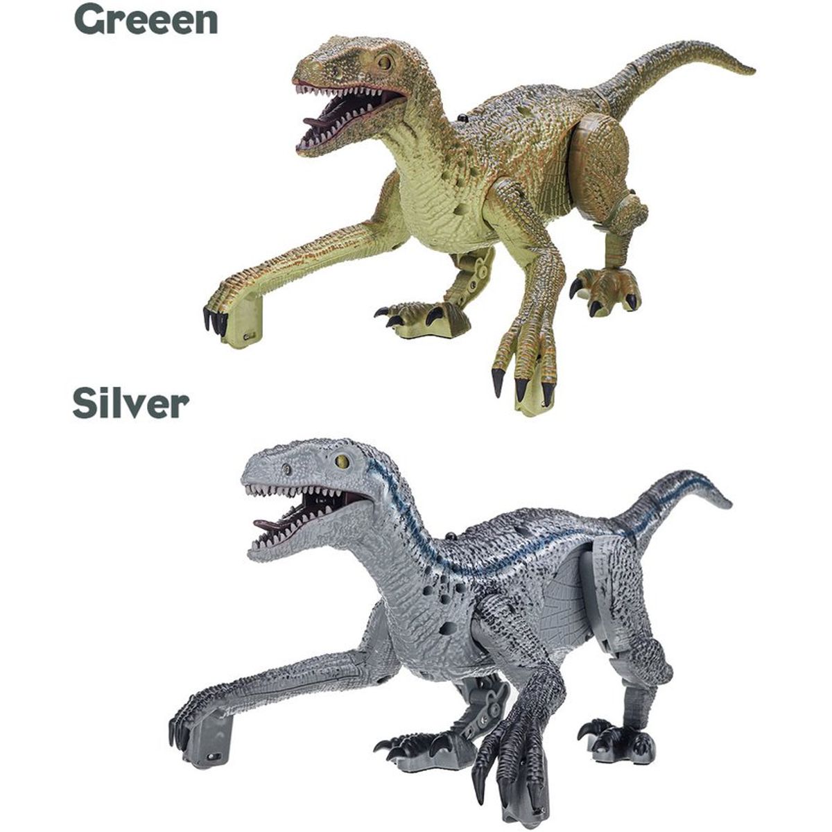 TIOZONEY - Dinosaurio Raptor teledirigido Jurassic Toy Regalo de Navidad
