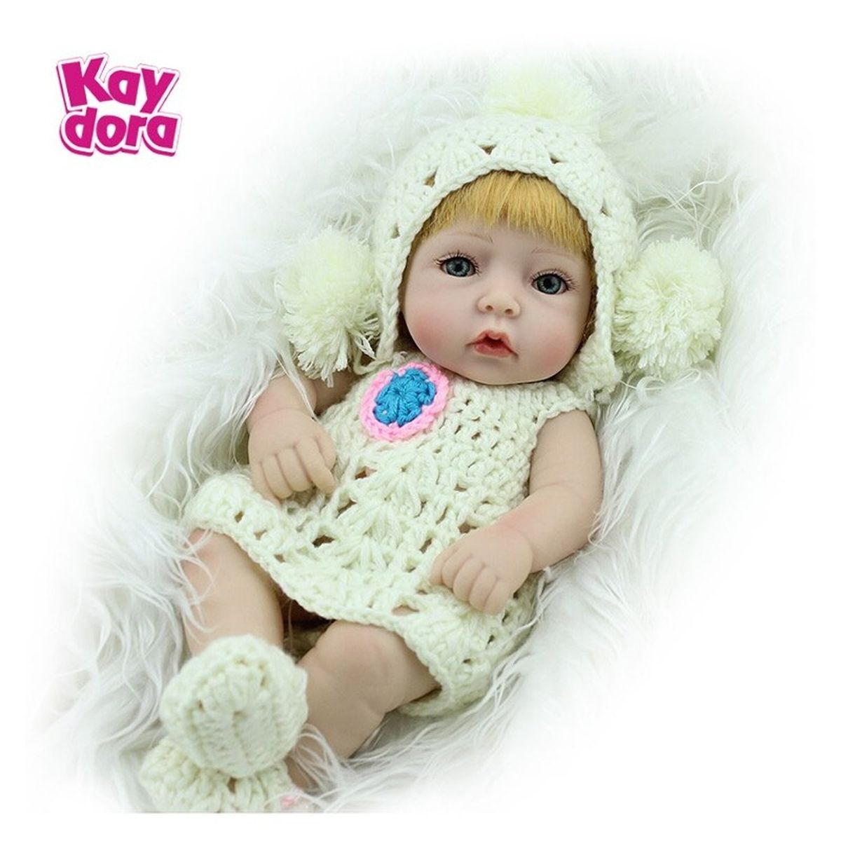 TIOZONEY - Mini muñecas Reborn silicona bebés de 10 pulgadas 28cm