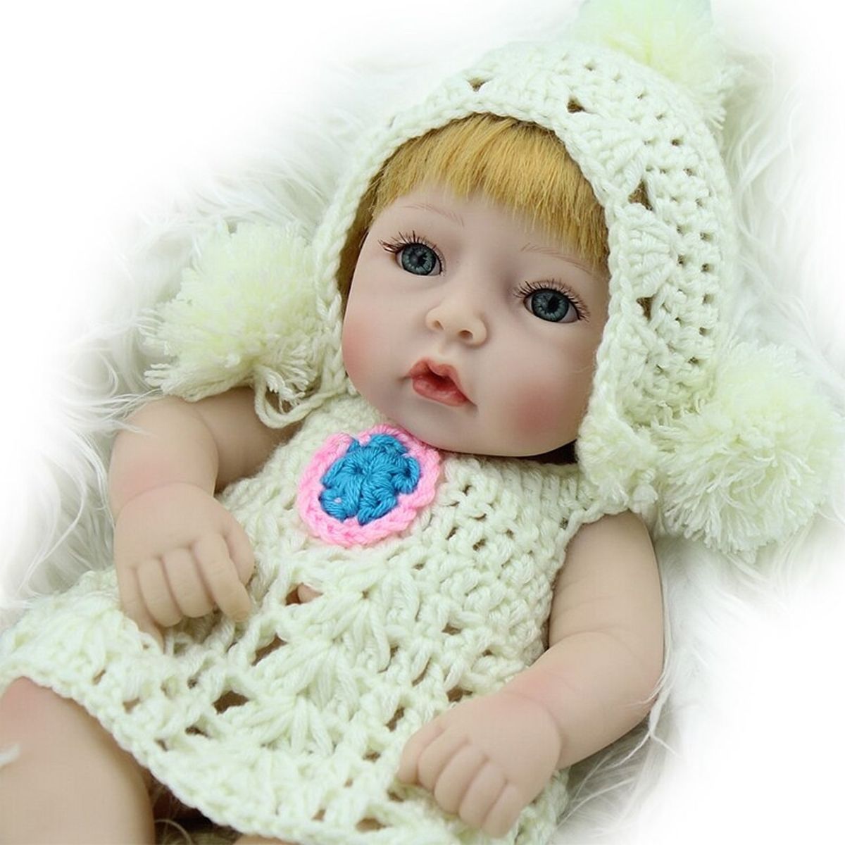 TIOZONEY - Mini muñecas Reborn silicona bebés de 10 pulgadas 28cm