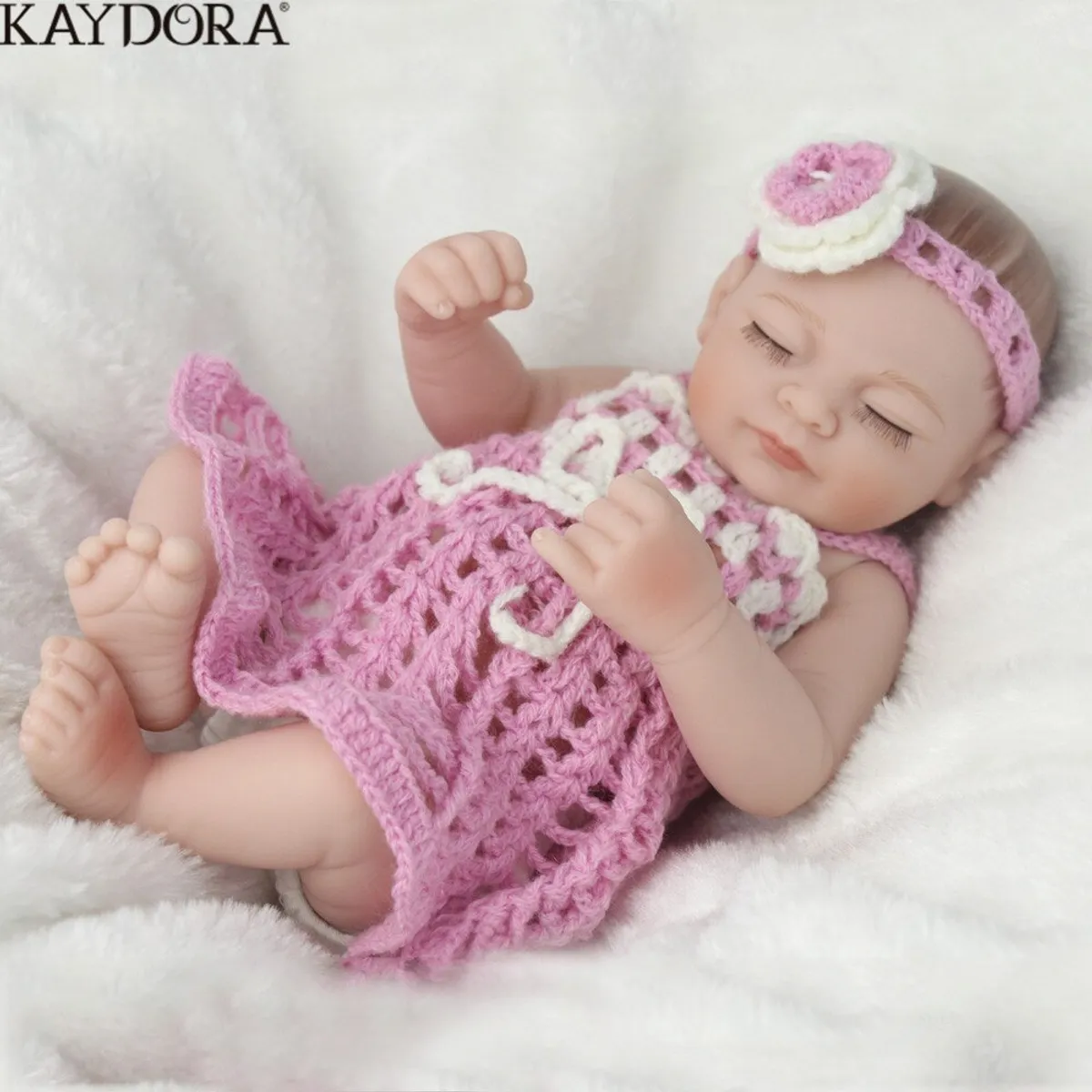 TIOZONEY - Muñeca bebe reborn vinilo de silicona juguetes