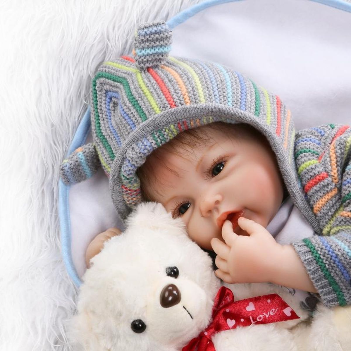 TIOZONEY - Muñeca bebe reborn vinilo de silicona juguetes