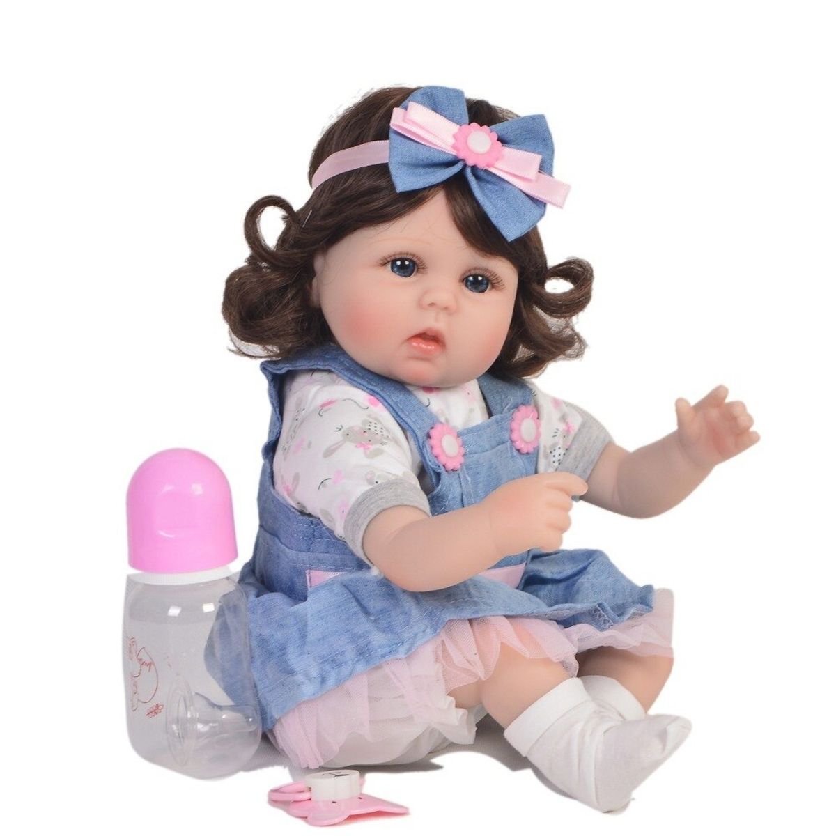 TIOZONEY - Muñeca bebe reborn vinilo de silicona juguetes