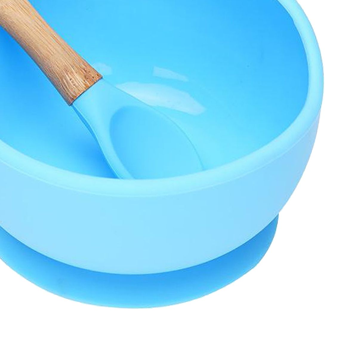 TIOZONEY - Cuencos De Succión Para Bebés Con Juego De Cuchara De Bambú