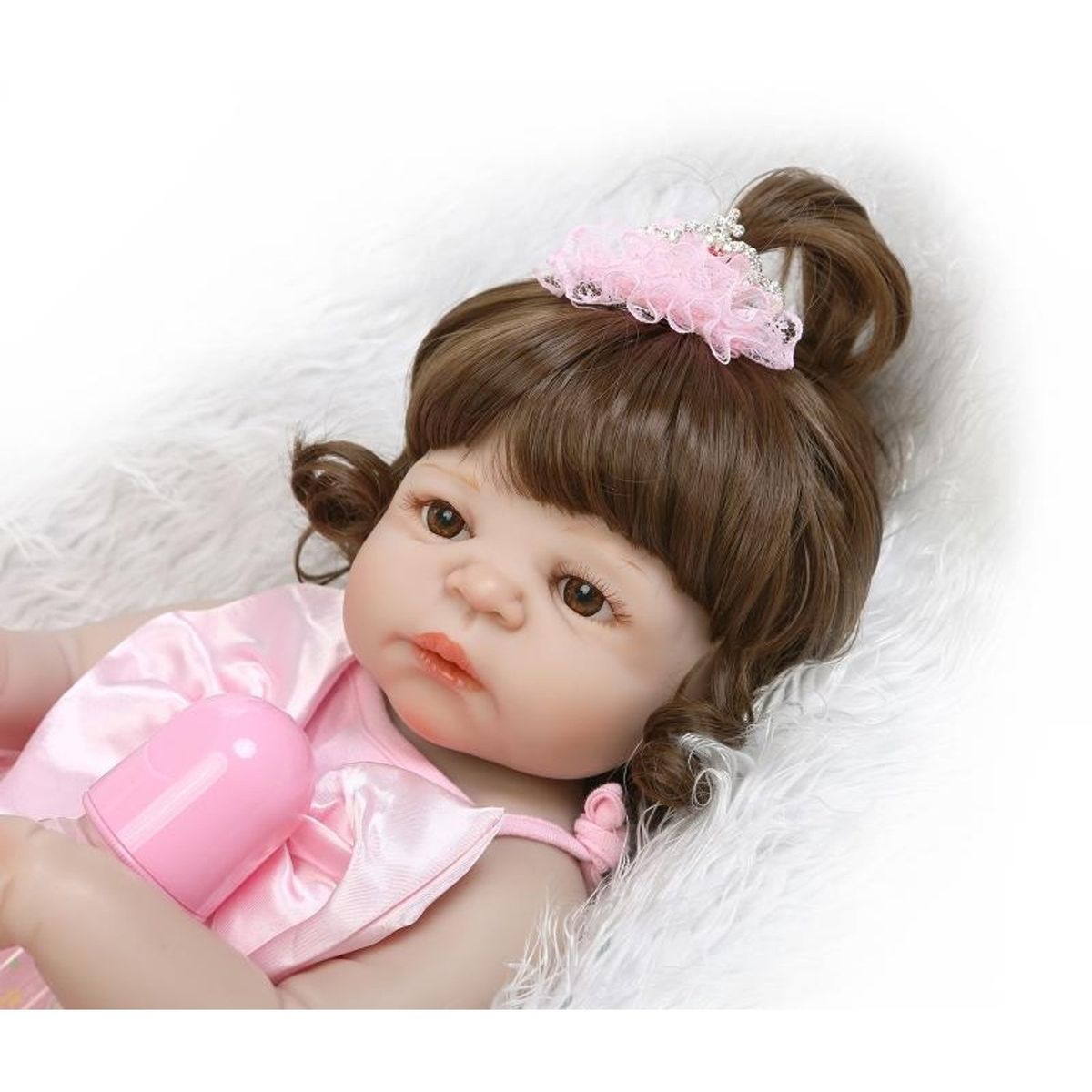 TIOZONEY - Muñeca bebe reborn vinilo de silicona juguetes