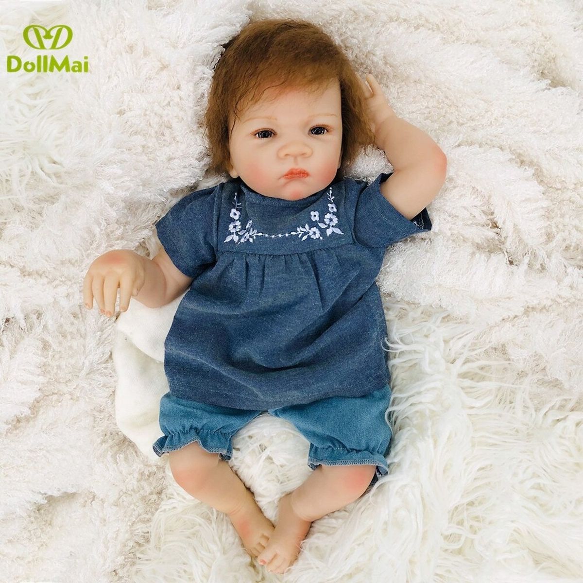TIOZONEY - Muñeca bebe reborn vinilo de silicona juguetes