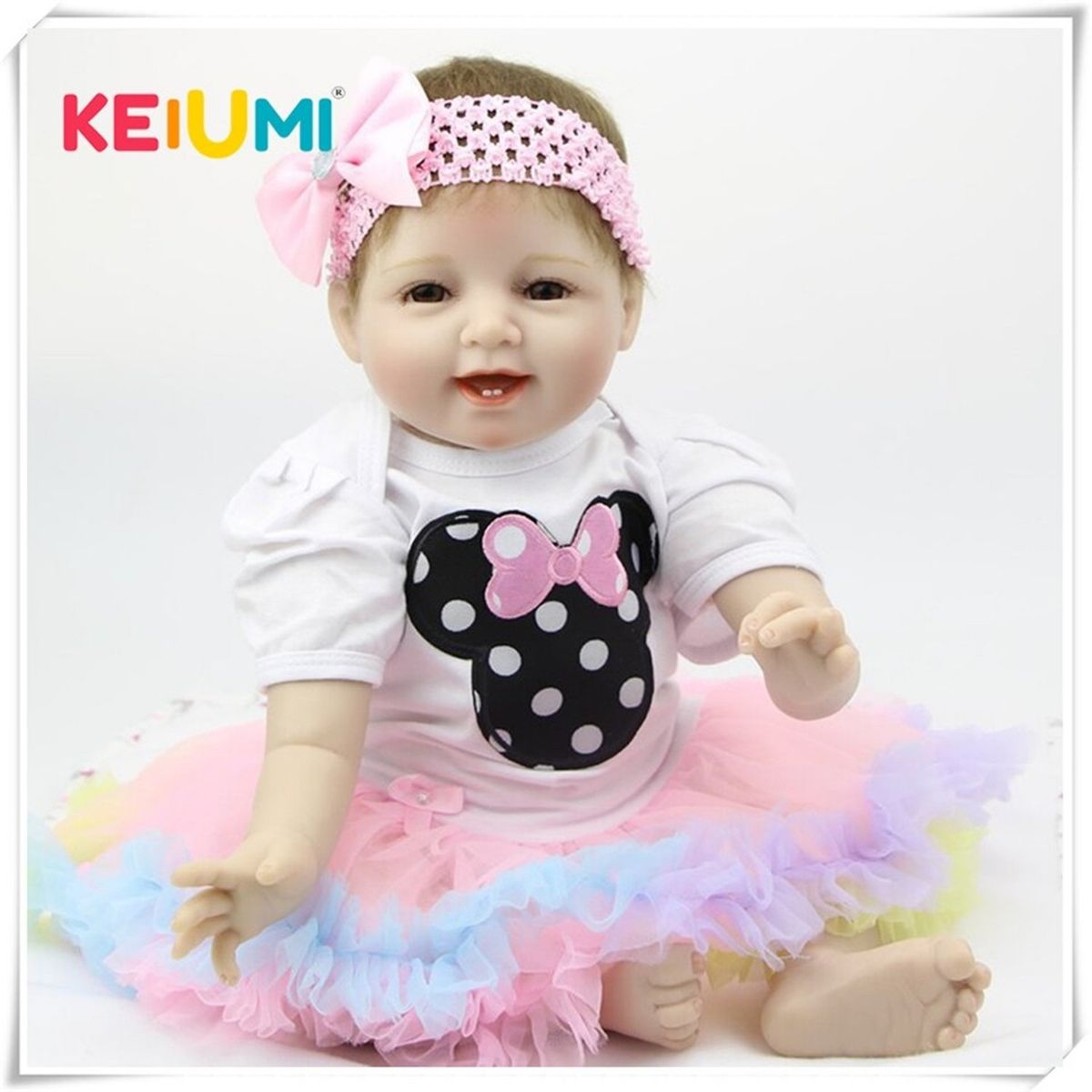 TIOZONEY - Muñeca bebe reborn vinilo de silicona juguetes