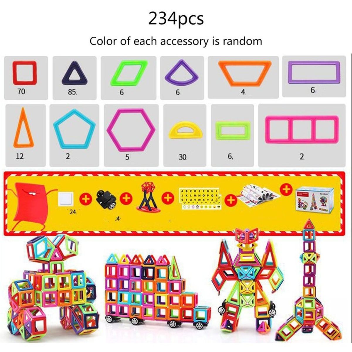 TIOZONEY - Niños Educativo bloques magnéticos de construcción Juguetes