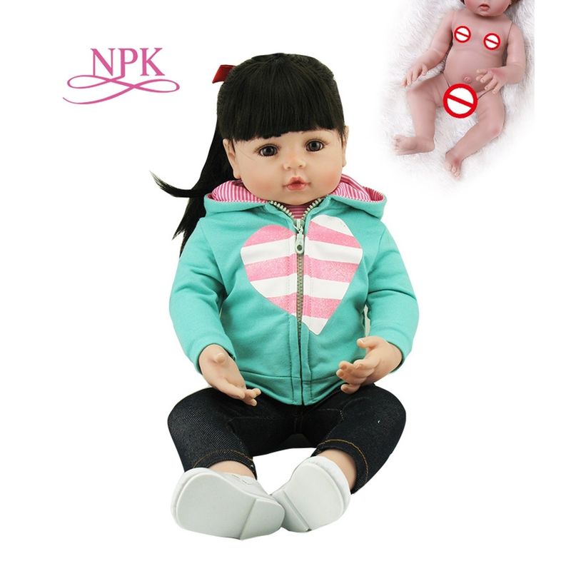 TIOZONEY - Muñeca bebe reborn vinilo de silicona juguetes para 48cm