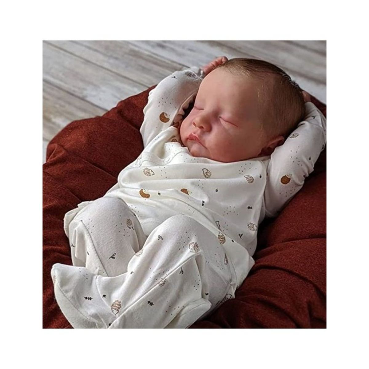 TIOZONEY - Muñeca bebe reborn vinilo de silicona juguetes para 49cm