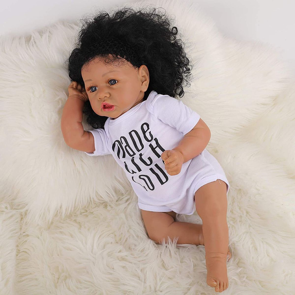 TIOZONEY - Muñeca bebe reborn vinilo de silicona juguetes para 55cm