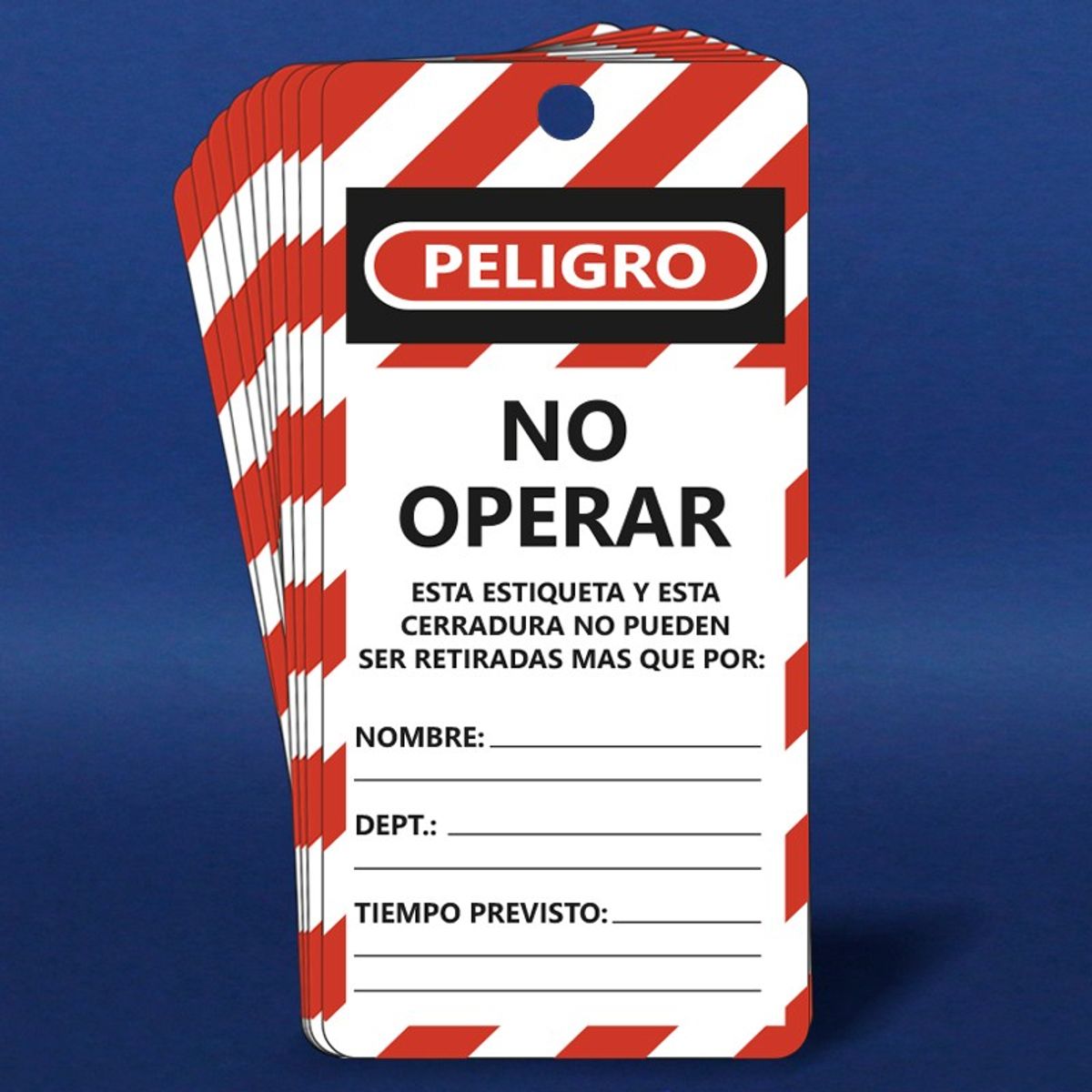 STEELPRO - Pack x 10 : Tarjeta de Bloqueo No Operar Steelpro