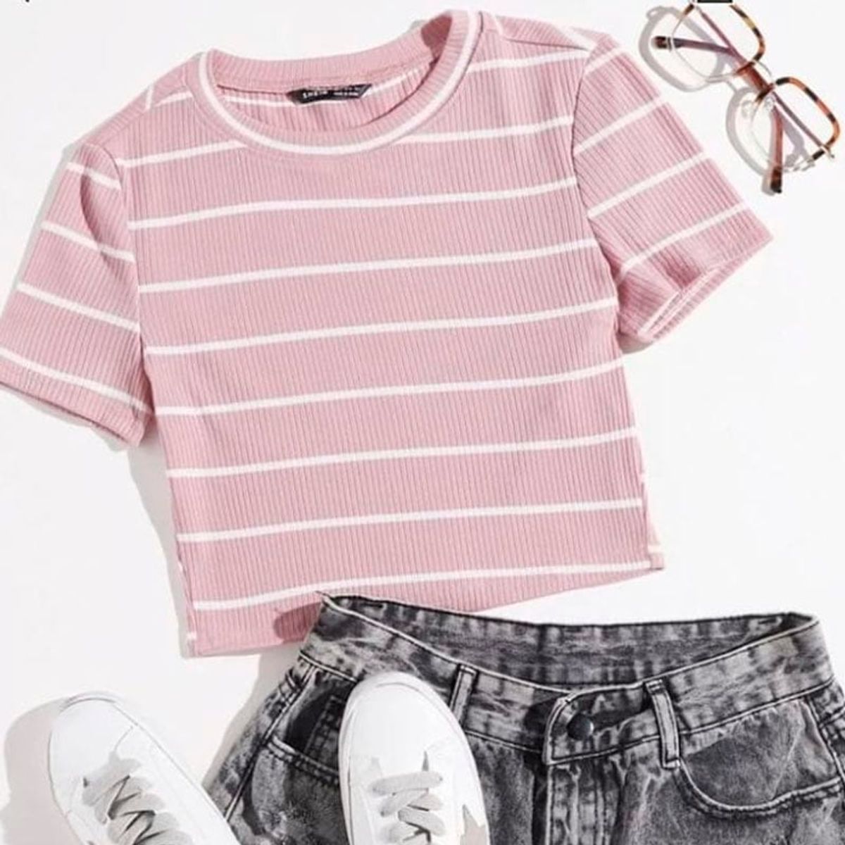 GENERICO - Basico Mujer Top Rip Galilea Trump Rosado