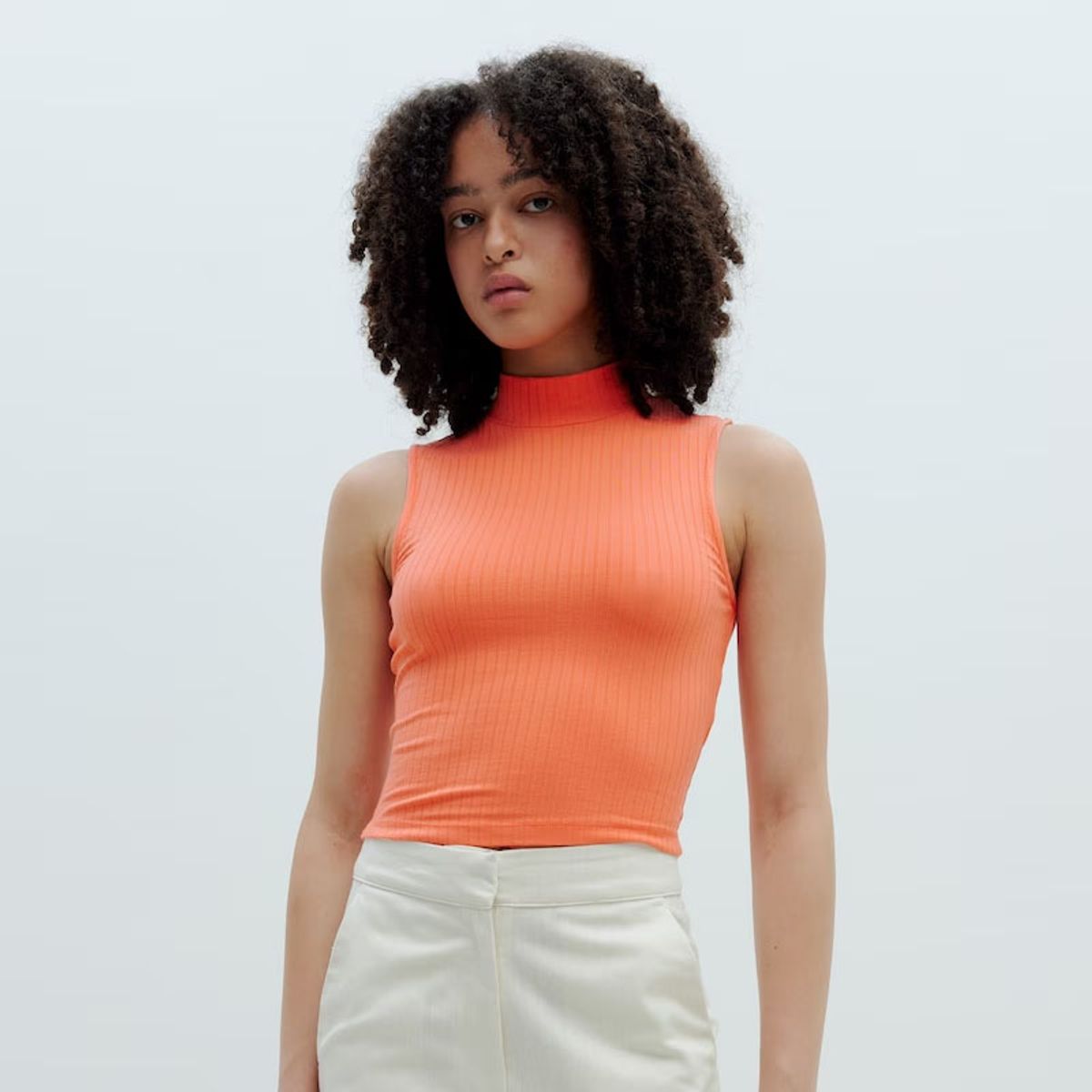 GENERICO - Basico Mujer Top Rip Amanda Tomé Naranja