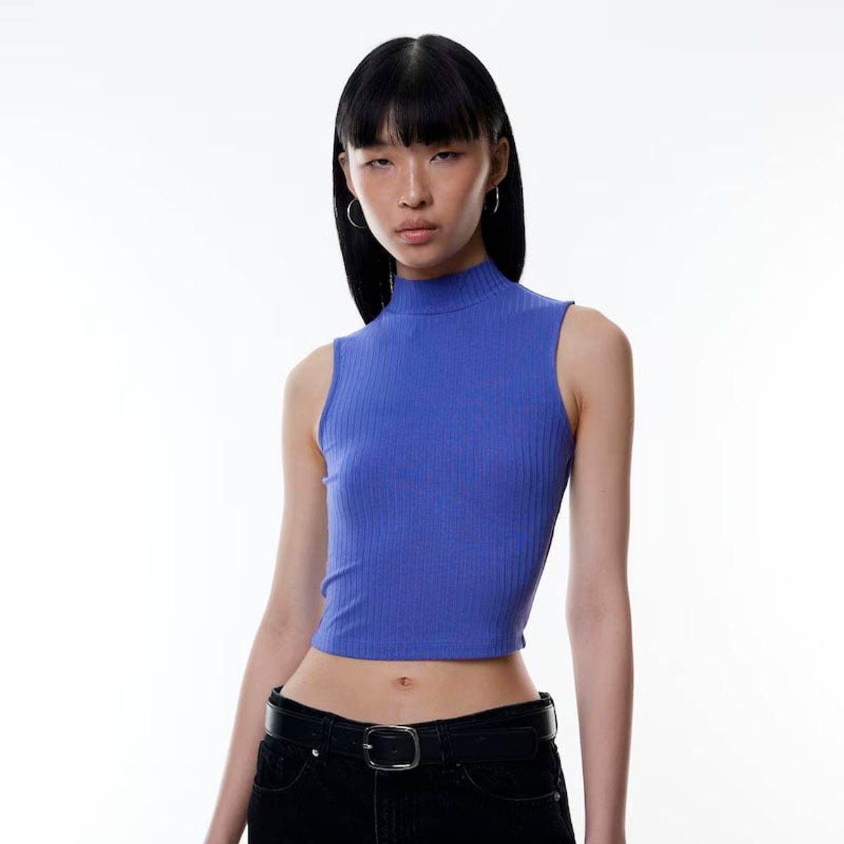 GENERICO - Basico Mujer Top Rip Amanda Tomé Azul