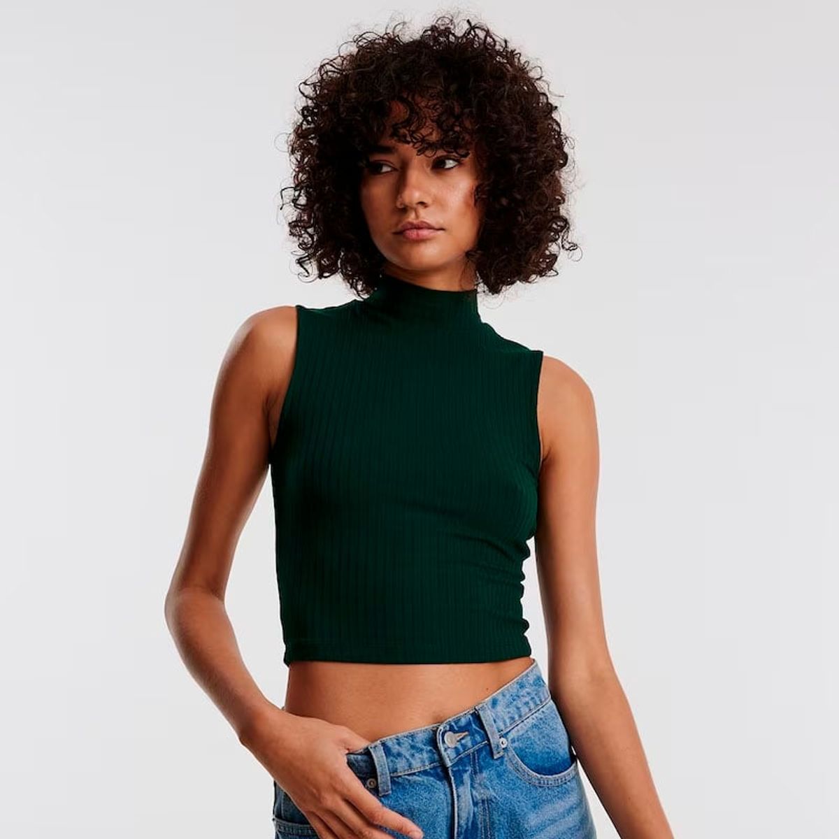 GENERICO - Basico Mujer Top Rip Amanda Tomé Negro