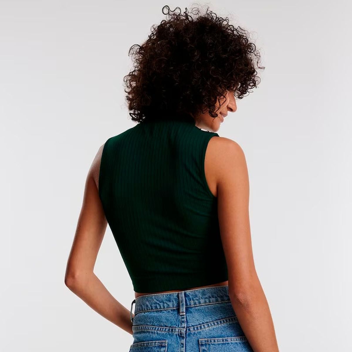 GENERICO - Basico Mujer Top Rip Amanda Tomé Negro