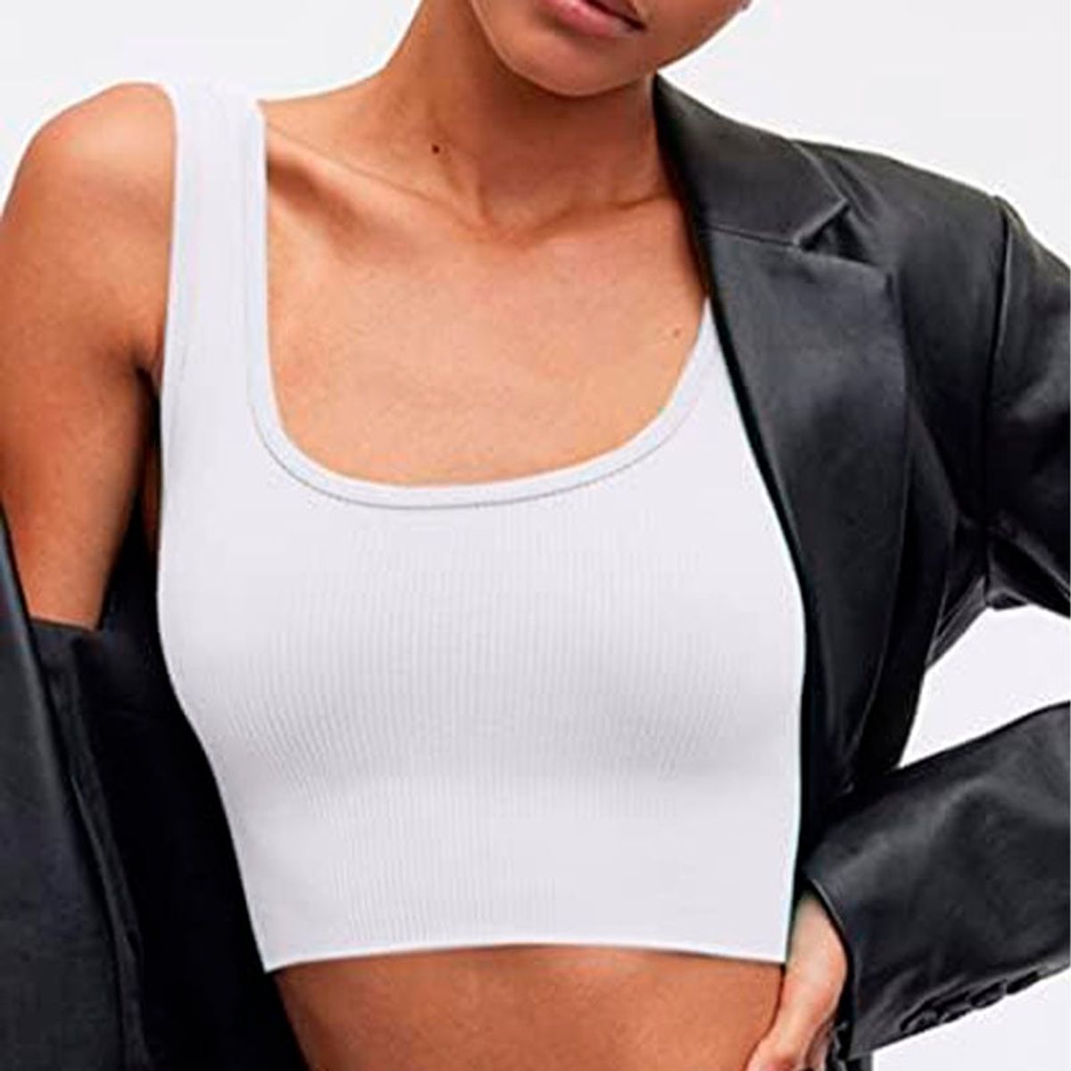 GENERICO - Basico Mujer Top Rip Karen Georgieva Blanco