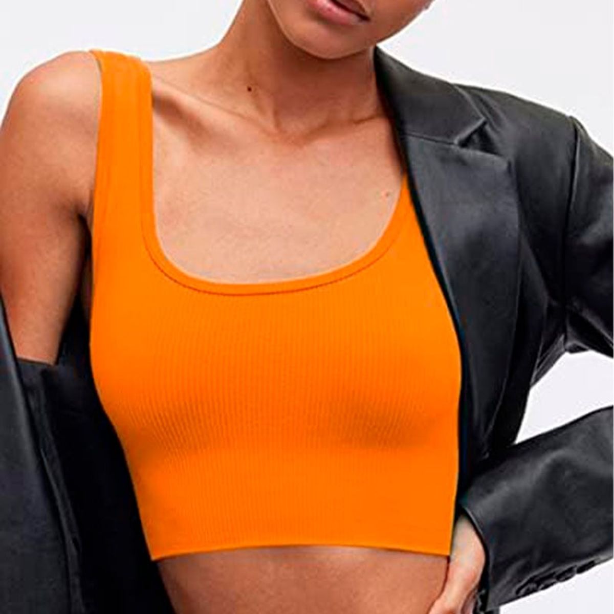 GENERICO - Basico Mujer Top Rip Karen Georgieva Naranja