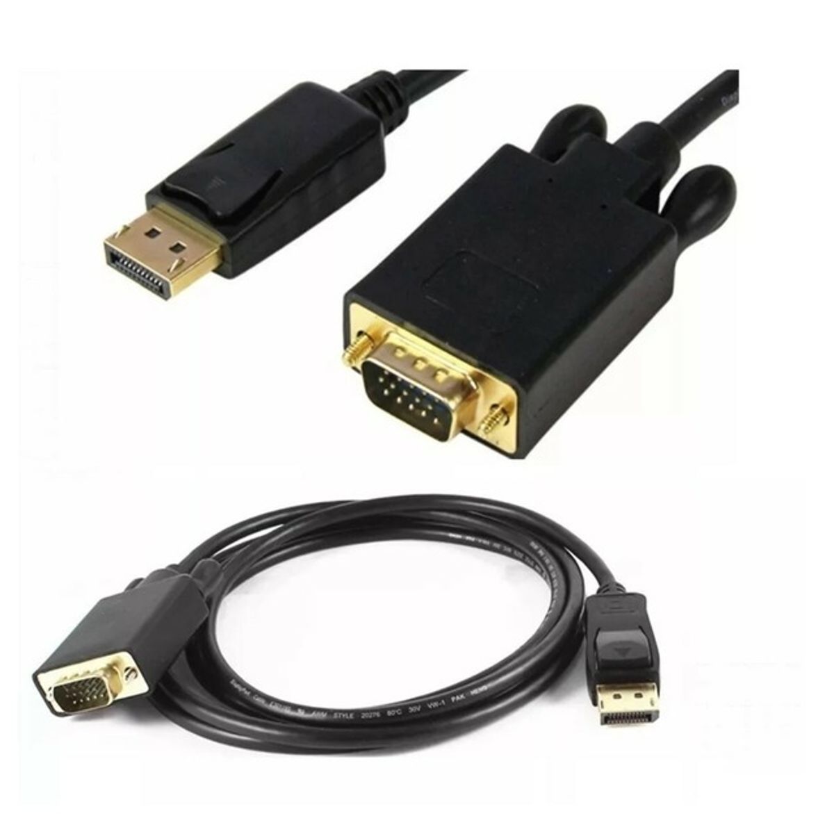 GENERICO - CABLE DE DISPLAYPORT A VGA 180CM