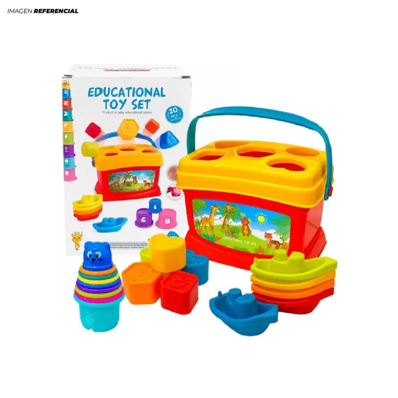 GENERICO - Juego Didáctico Maleta Encaje Apilable
