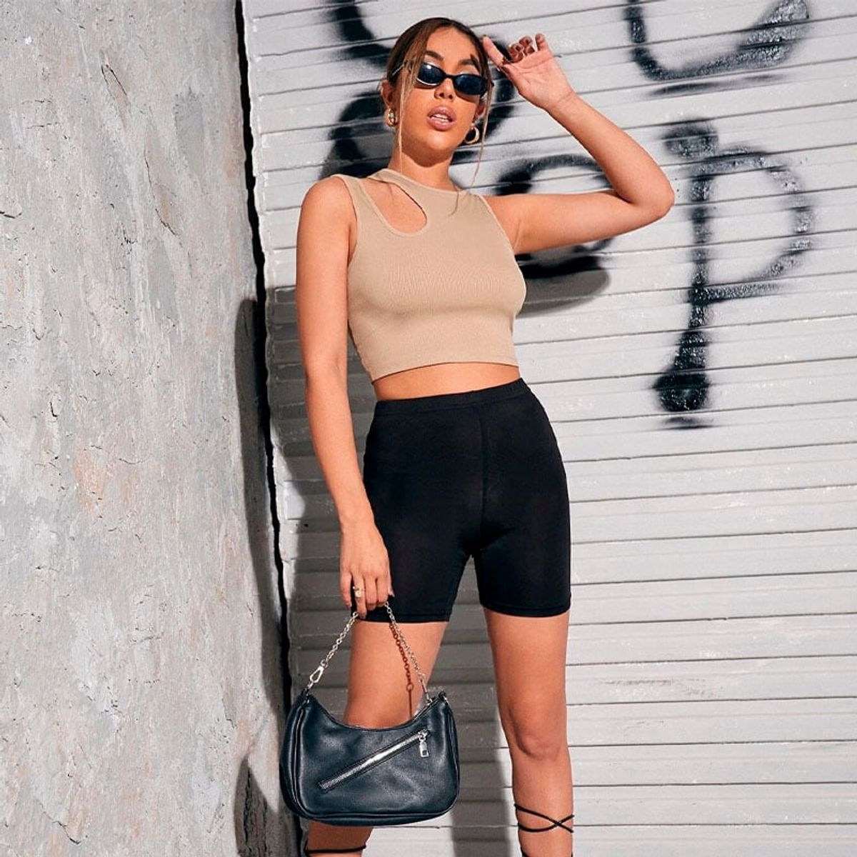 GENERICO - Basico Mujer Top Rip Christine Blanc Beige