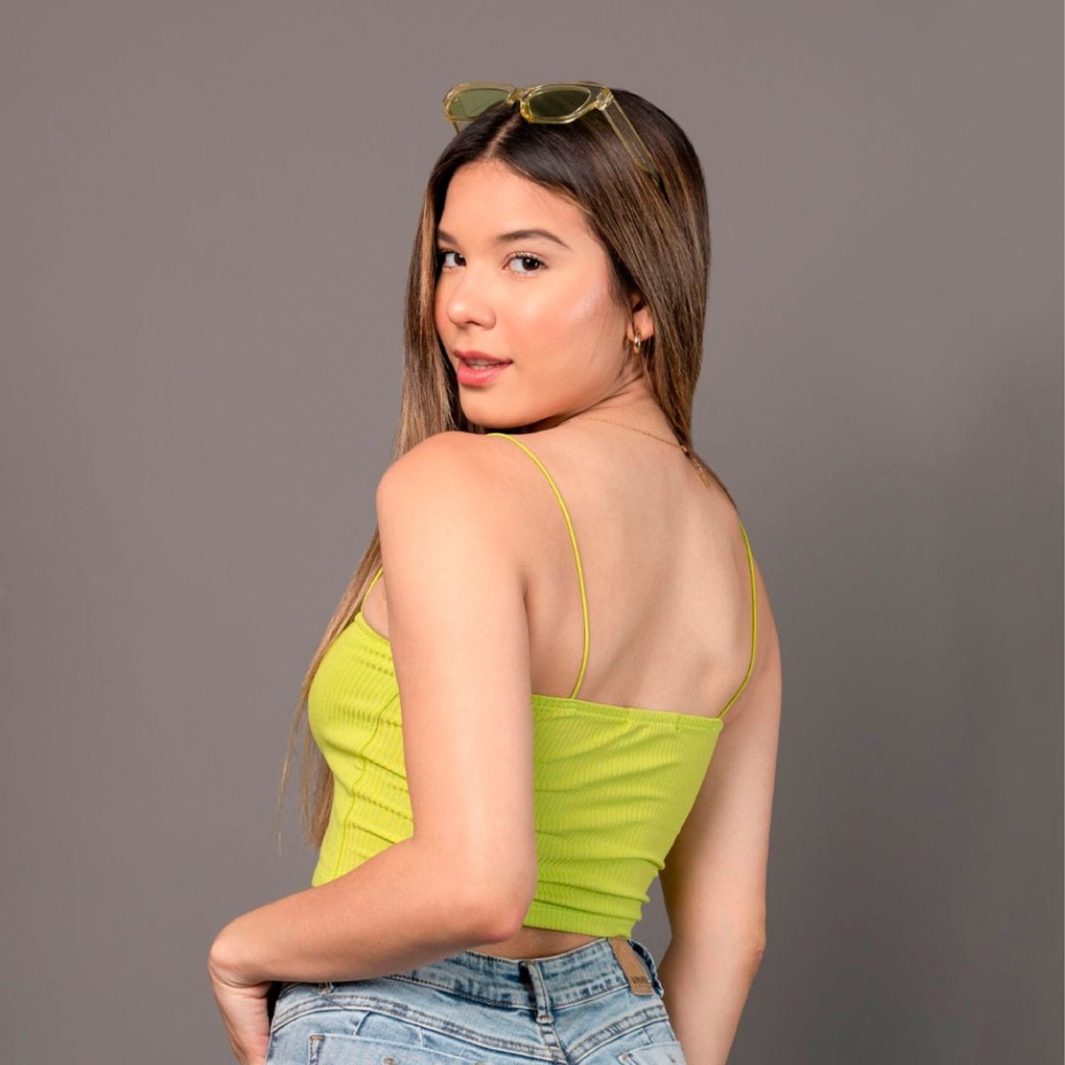 GENERICO - Basico Mujer Top Rip Emma Lynch Amarillo