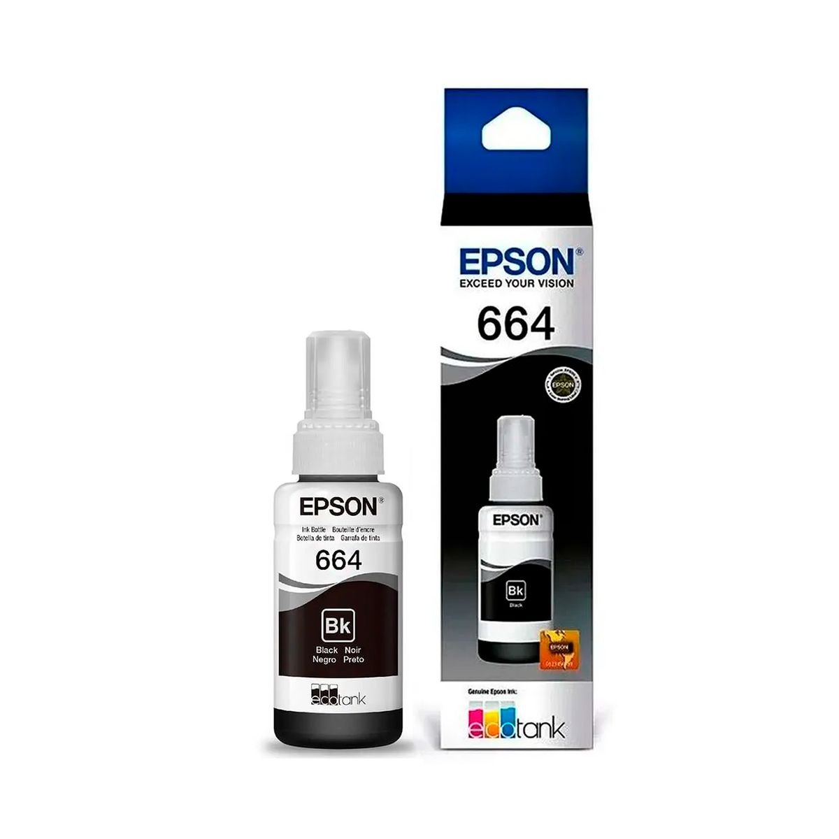 EPSON - TINTA EPSON 664 NEGRO 4000 PAG L200210220355 PN T664120-AL